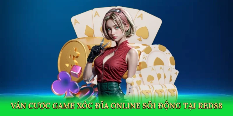 Ván cược game xóc đĩa online sôi động tại RED88